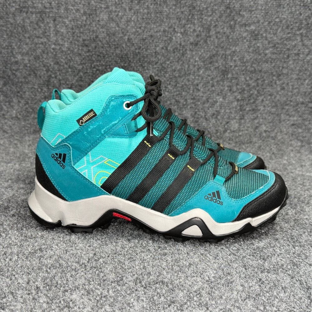 Adidas AX 2 Mid‎ GTX Hiking Shoes Women's 7.5 Teal Gore-Tex Waterproof Athletic